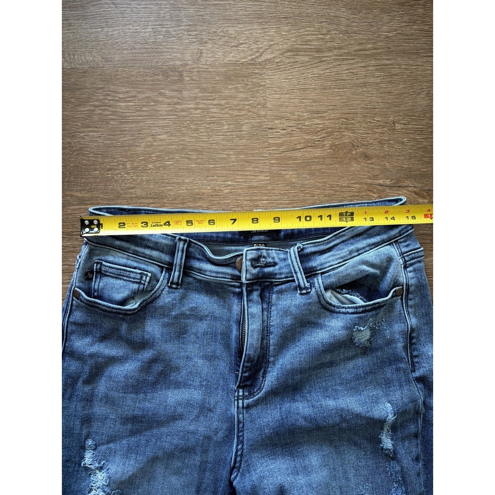 Judy Blue Boyfriend Fit Jeans‎ JB82332DK Destroyed Medium Wash Women's Size 9/29 - Picture 7 of 8